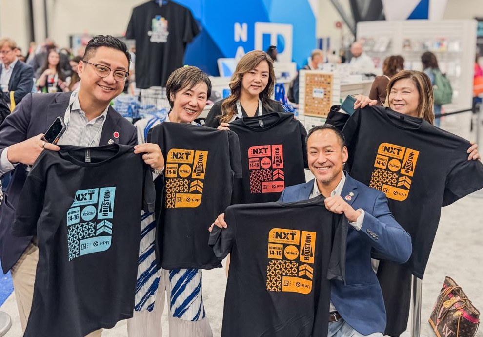 Guests with custom shirts